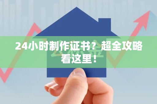 浔阳24小时制作证书？超全攻略看这里！
